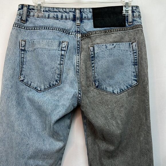 One Teaspoon Trucker style Blue and gray straight leg jeans size 26 - Picture 10 of 14